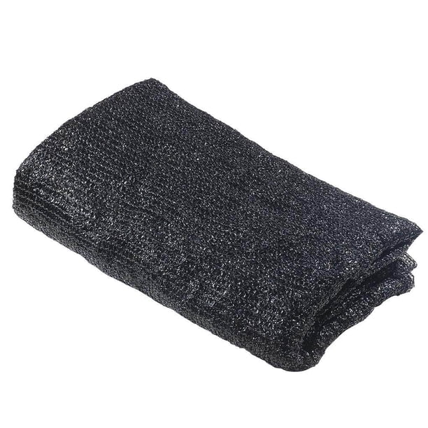 Matsuzay Tela de sombra bloqueadora solar de 3*4,5 m/9,84*14,76 pies, PE negro resistente a los rayos UV, resistente a las lágrimas con 16 Clips, malla Jardín y Patio Matsuzay HA013851-00