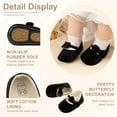 thumbnail image 6 of HsdsBebe Baby Girls Dress Shoes Infant Mary Jane Bowknot Soft Sole Shoes for Newborn First Walker, 6 of 8