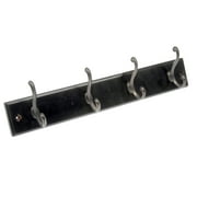 Mainstays, Hook Board, 18" Espresso Board, 4 Oil-Rubbed Bronze Hooks, 30 lb Holding Capacity