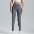 thumbnail image 4 of High Waisted Yoga Pants Women Stretchy Straight Leg Butt Lifting Yoga Tights Tummy Control Comfy Soft Workout Slacks, 4 of 6