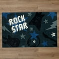 thumbnail image 2 of Mohawk Home Rock Star Printed Indoor Area Rug in Blue, 5'x8', 2 of 9