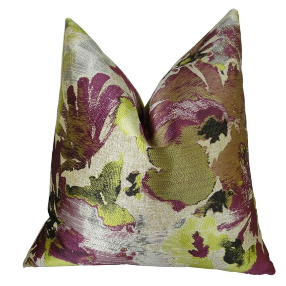 Plutus Brands Plutus Tudor Berry Crush Handmade Throw Pillow