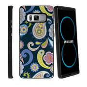 Samsung Galaxy Note 8 Silicone Case with Hybrid PC Layer [Easy-Grip Design for Comfort] Note 8 SM-N950 Hybrid Case for Galaxy Note 8 Phone Case with Drop Resistance - Cute Paisley
