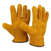 Work gloves Fireproof Leather Welder Gloves Anti-Heat Work Safety Gloves For Welding Metal protective gloves for welding ,Flame Retardant
