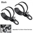thumbnail image 1 of 2pc Motorcycle Turn Signal Light Mount Bracket 30-43mm For Motorbike Front Fork, 1 of 9