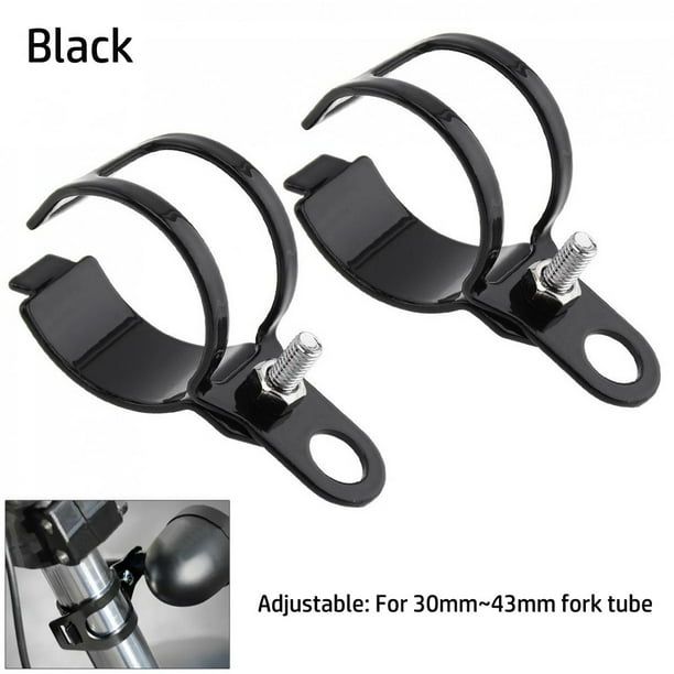 MYG 2pc Motorcycle Turn Signal Light Mount Bracket 30 43mm for Motorbike Front Fork Walmart