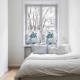 thumbnail image 4 of Tier Curtains 36 Inch Length Short Curtains for Windows Rod Pocket Cafe Curtain Farmhouse Curtain Tiers for Kitchen Bathroom 27.5x36inch, Summer Ocean Turtle Coral Shell Conch Starfish White,2 Panels, 4 of 5