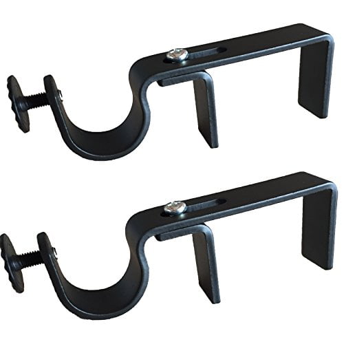 Set of 2 Vertical Blind Brackets Outside Mounts Adjustable 