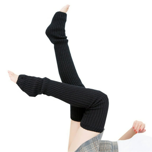 Fortune Femmes Jambières Chaudes Chaussettes Hautes Tricotées