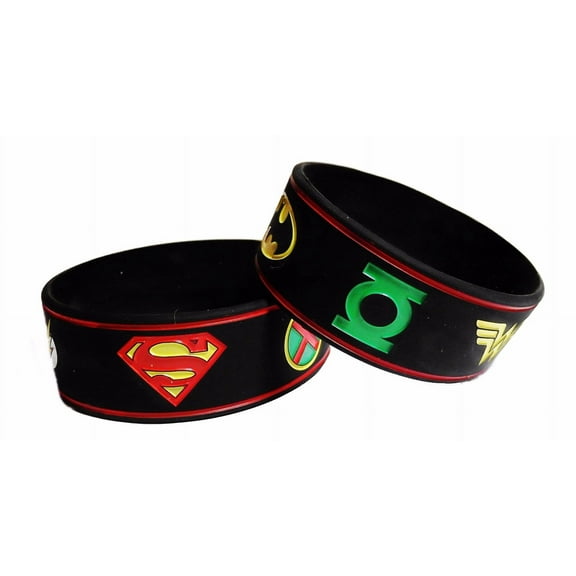 DC Comic Super Hero Logos Silicone Bracelet Wristband