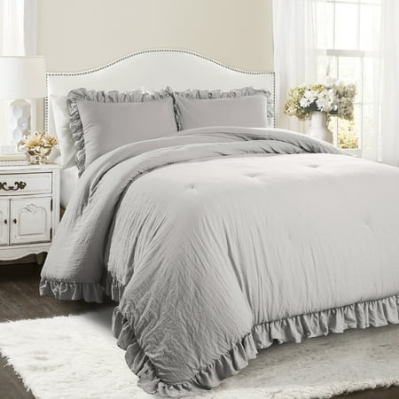 reyna comforter light gray 3pc set full queen walmart com light gray full size comforter