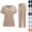 Army Green, variant on CHUMUD Scrubs Set for Women Nursing Medical Uniform Stretchy Workwear Short Sleeve V-Neck Top & Straight Leg Pants with Pockets