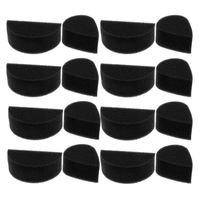 24 esponjas de maquillaje semicirculares con forma de gota para maquillaje facial. Aplicación rápida de la base para fiestas y espectáculos.