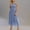B21 Blue summer dresses for women clearance under $5, variant on Under $10 Cagogo Summer Midi Tulle Sun Dress for Women Ruffle Tiered Smocked 2025 Wedding Guest Dresses Sleeveless Flowy Swing Square Neck Casual Beach Vacation Dress