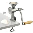 thumbnail image 4 of YIEMEEN Professional Manual Grain Grinder Hand Crank Grain Mill 304 Stainless Steel Manual Grain Mill for Grinding Coffee Beans, 4 of 10