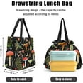 thumbnail image 4 of Sac à Lunch pour Femmes Isolé Sac à Lunch à Cordon pour le Travail, Grande Boîte à Lunch Résistante aux Taches pour Femmes avec Contenants, Sac Cromwell à Fermeture Cintrée Sac à Lunch Réutilisable pour Homme Noir Bureau, 4 of 4