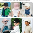 thumbnail image 6 of 2Pcs Baby Baseball Cap Toddler Hat for Boys Girls Baby Sun Hat Cotton Kids Baseball Hat Infant Hat Cap (Beige & Black,2-4 Years), 6 of 6
