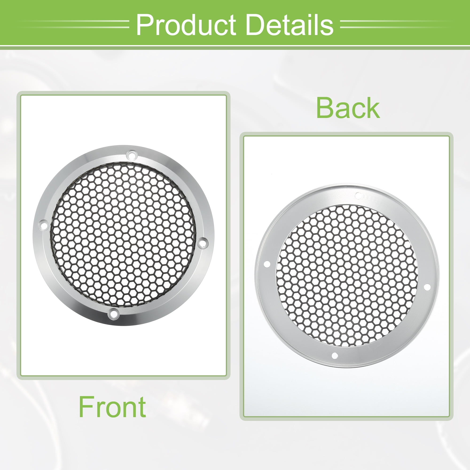 Unique Bargains Universal 3.5" Car Speaker Grills Cover with Mounting Screws