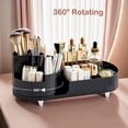 thumbnail image 2 of Makeup Organizer Countertop Rotating Makeup Organizer for Vanity Large Capacity Cosmetic Display Case with Makeup Brush Holder Cosmetic Organizer Countertop, 2 of 8