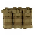 thumbnail image 1 of DEBGFS Kit d'Accessoires Triple Pochettes Tactiques Sac de Rangement Portable pour Camping Randonnée Chasse, Marron, 1 of 4