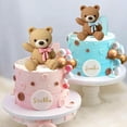 thumbnail image 3 of Cake Decoration Set Bear Ball Shape Insert Card Combination Multi-color Baking Decoration, 3 of 7