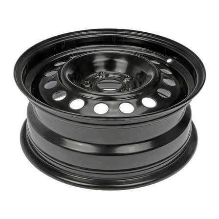 Steel Wheel - Black - 15 Inch - Compatible with 2009 - 2019 Toyota Corolla 2010 2011 2012 2013 2014 2015 2016 2017 2018