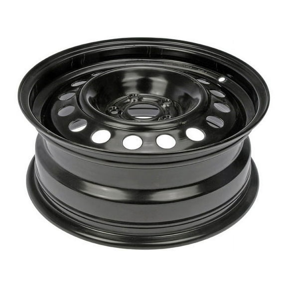 Steel Wheel - Black - 15 Inch - Compatible with 2009 - 2019 Toyota Corolla 2010 2011 2012 2013 2014 2015 2016 2017 2018