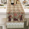 thumbnail image 2 of Easter Egg Bunny Table Runner Kitchen Table Decoration Table Cloth Pad Coffee Table Cloth Holiday Banquet Living Room Table Cloth (9), 2 of 7