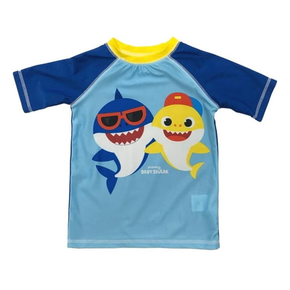 Baby Shark Toddler Boys' Rash Guard, Size 2T