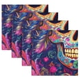 thumbnail image 5 of Satin Polyester Napkins - 20x20 InchSingle-Sided Printed Napkins, 1-Piece/4-Piece/6-Piece Set, DIY Personalized Table Setting，A Sugar Skull, 5 of 8