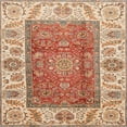 thumbnail image 1 of Ahgly Company Machine Washable Indoor Square Abstract Red Fox Red Area Rugs, 4' Square, 1 of 7