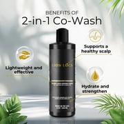 Lion Locs Co-Wash Shampoo and Conditioner for Dreadlocks, Dreads, Locs & Natural Hair | Vegan