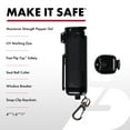 thumbnail image 3 of SABRE Safe Escape 3-in-1 Pepper Gel w/ Seat Belt Tool & Window Breaker, Pocket Pepper Sprays, Black, 3 of 7