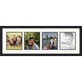 thumbnail image 1 of collage photo frame double mat with 4 - 8x9 openings and  black frame, 1 of 2