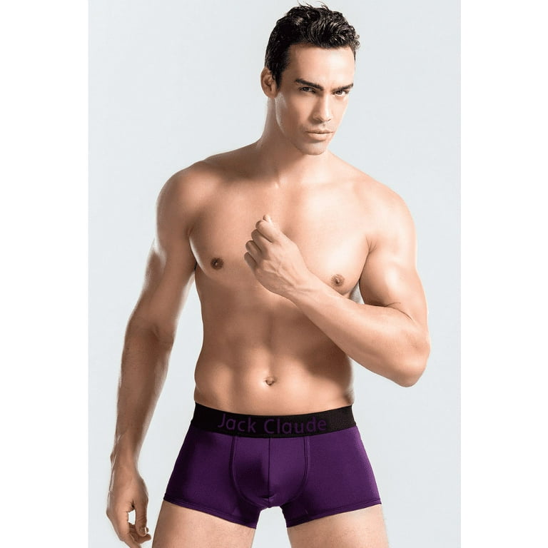 Jack Claude Sexy Men Boxer Briefs Men's Trunks Men's Underwear U Convex  Pouch Breathable 5 Pcs/Set,M 