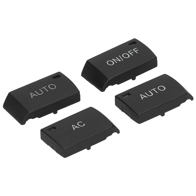 Bouchons de Boutons-Poussoirs de Remplacement, 4pcs Air Conditionné Panneau de Commutation Bouton Couvercle Ensemble C Commutateur Couvercle Top-Notch Performance