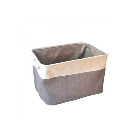 

Foldable Cotton Linen Double Layer Storage Box Clothes Toy Coverless Storage Basket