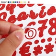 thumbnail image 3 of Unique Bargains Alphabet Letters Numbers Stickers, Self Adhesive Cursive, Light Blue 6 Sheets, 3 of 6