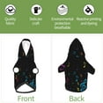 thumbnail image 5 of Goofa Color Musical Notes Pattern Small Dog Sweater Hoodies Pet Grey Hooded Soft Fleece Sweatshirts with Pocket Fall Winter Puppy Cat Sweaters Warm Clothes-X-Small, 5 of 8