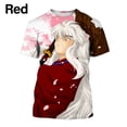 thumbnail image 1 of of New Fashion Casual Verano Inuyasha Impresión 3D Hombres Cuello Redondo Manga Corta Tops T-shirt, 1 of 3