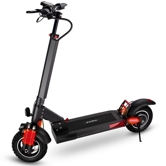 Electric Scooter, 800W Peak Motor E-Scooter Up to 25 Miles Range, Top Speed 22 MPH, 10" Off Road Escooter Tires, Adjustable Handlebar Height, Folding Commuting Electric Scooter for Adults