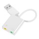 thumbnail image 3 of Adaptador de tarjeta de sonido USB para PC, divisor de auriculares, divisor de micrófono y auriculares, adaptador de audio estéreo., 3 of 6