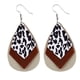 thumbnail image 2 of Fiudx Colgantes de Pie y Leopardos de Mujer, Pendientes de Colgantes En Forma de Lágrima y Hojas., 2 of 4