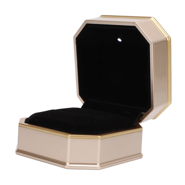 Caja De Anillo LED, Práctica Caja De Anillo De Luz LED Para Aniversario