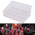 thumbnail image 3 of Estante De Esmalte De Uñas Caja de almacenamiento de lápiz labial de 24 rejillas Organizador de maquillaje acrílico transparente para botellas de pinceles Ygjytge Cuidado Belleza, 3 of 9