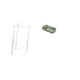 thumbnail image 1 of Mesita de noche,Mesa auxiliar de acrílico transparente,mesa auxiliar transparente de 2 niveles,Bandeja de almacenamiento,Bandeja rectangular para servir frutas y postres de cocina,Bandeja, 1 of 8