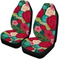 thumbnail image 1 of POGLIP Set of 2 Car Seat Covers Red Roses Universal Auto Front Seats Protector Fits for Car,SUV Sedan,Truck, 1 of 3
