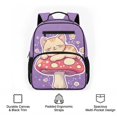 thumbnail image 6 of Pzuqiu Cute Cat Mushroom 13.5 Inch Toddler School Backpack for Girls, Water Resistant Padded Breathable Lightweight Bookbag with Side Mesh Pockets for Preschool Kindergarten, 6 of 7
