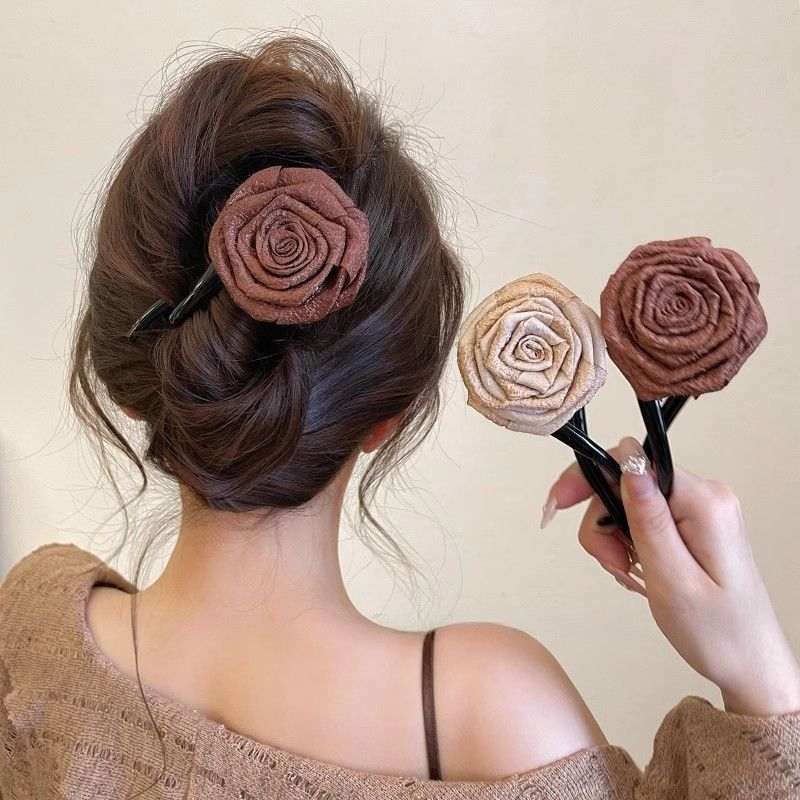 EKE Women’s Hair Clip Vintage Retro Back-Wear Elegant Hair Accessory with Fashion Texture