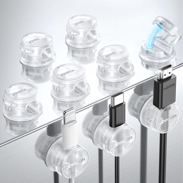 Organizador de cables para gestión de cables JOYROOM, paquete de 9